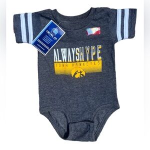 Infant Vintage Football Creeper- Iowa Hawkeye- 6M